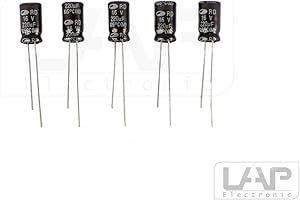 LAPP MOBILITY 10 Stück - Elko 220µF / 16V Kondensator Elkos Elektrolytkondensatoren 220 uF 16 V 105 Radial