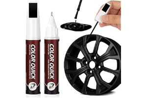 Flintronic Lack För Reparation Av Färgskador På Fälgar, Reparation Av Skräp På Bilfälgar 2 I 1, Rostskydd, Lämplig För Bilar, Lastbilar, Motorcyklar, Cyklar, Båtar, Etc-1st*12ml*Svart