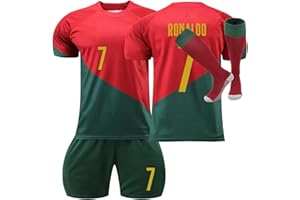 AZISEN Al NASSR FC Jersey Kit for Adult/Children, 2022/23 Home Away Soccer Jerseys New Sesson Unisex Activewear Football Kits Boys' Football Training Shirts Shorts and Socks Sportswear Tracksuit