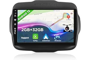 BXLIYER Android 12 Autoradio para Jeep Renegade (2015-2018) - 2G+32G - Gratis Trasera Cámara - 9 Pulgada 2 DIN - Apoyo Dab WLAN CarPlay Volante Android Auto Bluetooth Split-Screen