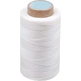 Waxed Thread, 150D 1mm Waxed Cord, 260 m Leather Waxed Sewing Thread for DIY Leather, Binding, Shoe Repair, Leather Projects,