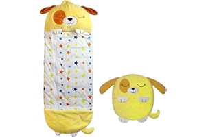 YLJYST Grand Sac de Couchage Animal de Dessin animé et Oreiller de Jeu 165×60cm Enfants Jeux de Couchage de Jeu Sac de Couchage Oreiller 2 en 1 Un Cadeau Surprise pour Les Enfants