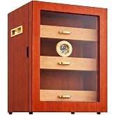Sedir Ağacı Kahverengi 3 Katlı Camlı &Ouml;zel Humidor Puro Kutusu rd81khv