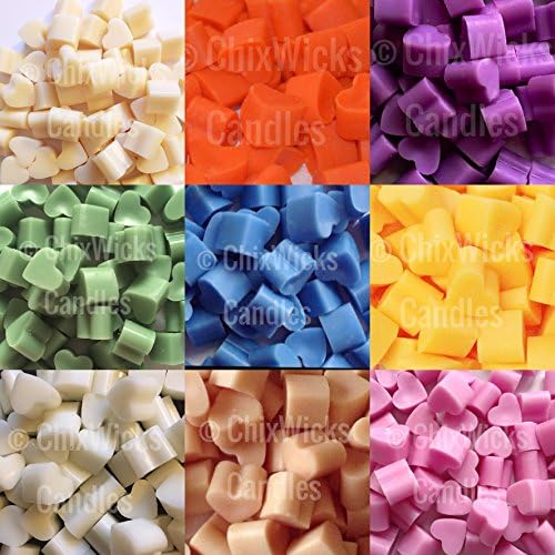 1000 VARIOUS SCENTED SOY WAX MINI HEART MELTS - SET A1