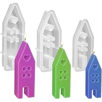 HOINCO 9 Pezzi Silicone a Fora di Scacchi, Set di stapi in Resina per