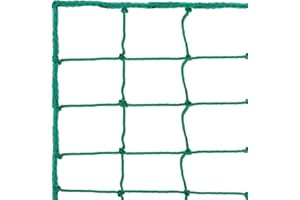 Aoneky Rete Arresto per Palloni Calcio 3x3M/3x6M/ 3x9M/3x12M/4.5x6M, Maglia Quadrata 10x10cm Senza Nodi - Reti per Recinzione Campi da Calcio per Giardino