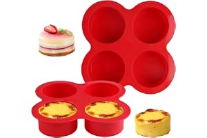 2 stycken silikonmuffinsformar luftfryer, 4 stycken runda non-stick muffin bakform