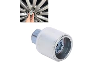 EVGATSAUTO Car Tire Anti‑Theft Screw Bolt, Wheel Lock Nut Screw Removal Key, Anti-Theft Lugnut Socket Disassembly Tool Q Type Fit for A1 A5 A3 A4L A6L A7 Q3 Q5 A8 TT R8