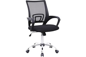 ‎SVITA SVITA Cydney Kinder Schreibtischstuhl Bürostuhl Netzbezug Drehstuhl Stuhl Schreibtisch Indoor Kinderzimmer Schwarz