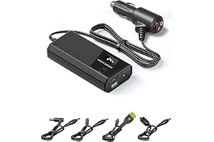 EASYLONGER 84W Cargador de Coche para CPAP, 12/24V Cargador de Coche con 4 Cables DC para ResMed S9/ AirSense 10/ AirCurve 10/ AirMini/AirSense 11/ Philips Dreamstation, etc.