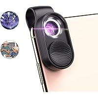 Digitales Mikroskop-Mikroobjektiv, 100-faches Mikroskop-Vergrößerungs-LED-Licht mit Universalclip Für Telefon