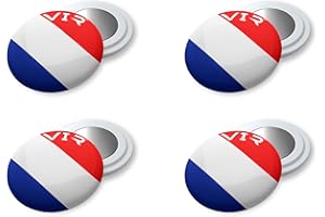 VERY IMPORTANT RUNNER - 4 Stück Startnummern-Magnete mit wasserdichter Tasche - Magnetischer Startnummernhalter für Running & Triathlon, 18 mm - Löcherfreie Befestigung - Flaggenedition