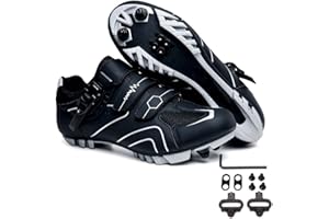 MEIJU Mateju Zapatilla de Ciclismo Hombre Mujer, Zapatillas Ciclismo Carretera Exterior MTB Compatibles con SPD Lock System, Unisex Adulto Ciclismo Bicicleta