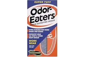 Odor-Eaters Supertuff, Odour-Destroying, Heavy duty insoles for work wear - Packaging May Vary