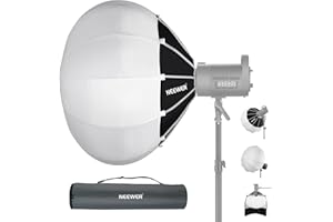 NEEWER 65cm Softbox Lanterna a Sgancio Rapido, Diffusore di Luce a 360° con Gonnellino, Attacco Bowens per Luce Video CB60 CB100 CB150 Compatibile con Aputure Luce 600d Amaran 60x Godox SL60W NS65L