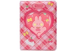 RUNRAYAY Mini Álbum de Fotos de 3 pulgada, Portafotos Hueco Corazón Rojo, Carpeta de Tarjetas Fotográficas Kpop para Cámara Fujifilm Instax, 40 bolsillos