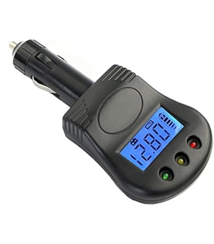 DROK Car Thermometer, 2pcs Digital Voltage 10-170 Deg F Temperature Monitor Tester Meter Led Display Volt Fahrenheit Temp Multimeter Car Automotive Motorcycle Battery Voltmeter Thermometer Detector - View #6