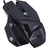 MAD CATZ MR03MCINBL000-0 R.A.T. 4+ Optik Kablolu Oyun Faresi, Siyah