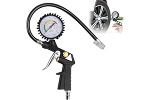 RAKIUTY Manometri per Pneumatici,Pressione Gomme Professionale,Manometro Digitale Pressione,Precisione Manometri per Pneumatici,Manometro Multifunzione Per Pneumatici Con Gonfiatore,product_type