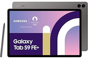 Samsung Galaxy Tab S9 FE+ Tablette, 12.4" 5G 128Go, S Pen inclus, Batterie longue durée, Certification IP 68, Anthracite, Version FR
