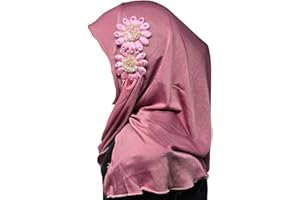 Yaqeen Girls Hijab 1-7 yrs Children Scarf islamic Headscarf Instant Kids Ideal for nursery, Party, madrassa