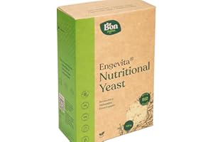 ‎BON VEGAN Engevita Hefeflocken von Bon Vegan | Nutritional Yeast Flakes | Glutenfreie vegan Nährhefe mit Parmesangeschmack | mit Vitamin B12, B-Komplex und Zink - 125 gr