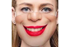 AmyGline Lustige Mundschutz Bandanas mit 3D Motiv Waschbar Mund-Nasen-Schutz Wiederverwendbare Staubdicht Atmungsaktiv Multifunktionstuch Halstuch