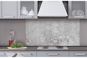 DIMEX LINE Pannello da cucina composto da cemento II 80 x 40 cm | paraspruzzi cucina per lavello | Qualità premium in alluminio Dibond, spessore 3 mm – Made in EU | colla inclusa