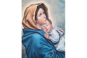 YSCOLOR Diamond Painting Diamante Ricamo 5D Pittura Diamante Diy Madonna Bambino Religione Punto Croce Strass Mosaico Decorazione Di Natale 30X40cm