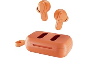 Skullcandy Dime In-Ear Wireless Earbuds, 12 Hr Battery, Microphone, Works with iPhone Android and Bluetooth Devices - Orange