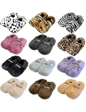 Hot Sox aufheizbare Hausschuhe für Mikrowelle und Ofen - Mikrowellenhausschuhe Wärmepantoffeln Wärmehausschuhe...