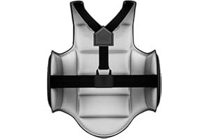 Baoblaze Gilet Protettivo Taekwondo, Scudo Costale Armatura Attrezzatura Scudo Regolabile Karate Guardia Petto per Donne Uomini Bambini Arti Marziali Kickboxin