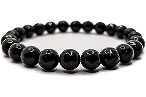 SPILLOX Bracciale Uomo Donna Elastico Da Vere Pietre Preziose Naturali Di 8mm Reiki Idea Regalo Di Natale Originale Diffusore Di Energia Guarigione Equilibrio