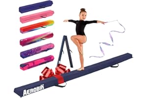 ORIGINAL CUP Aerobik – Faltbarer Gymnastikbalken Blau – Kinder und Erwachsene – Stabil, Leicht, rutschfest – Training für Zuhause – 3 lagige Soft Touch Oberfläche – Original Corner