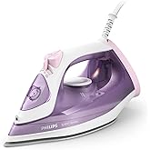 Philips Steam Iron Series 3000-2000W Power, 140 g Steam Beam, Continuous Steam 30 g/min, Non-Stick Ceramic Sole, 300 ml Water
