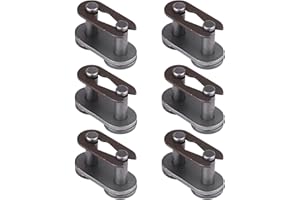 KEENSO 5 Set Master Link Chain, 415 Carbon Steel Master Link Polished Motorized Bike Parts for 2 Stroke Motorcycle Motorized Bike