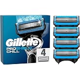 Gillette ProShield Chill tıraş bı&ccedil;ağı, 4 yedek bı&ccedil;ak, ıslak tıraş makineleri i&ccedil;in, erkekler i&ccedil;in, 5 kat bı&ccedil;ak ağzı ile