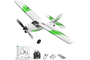 volantexrc Trainstar Mini Avión RC Entrenador 3CH de Control Remoto, Estabilizador de Giroscopio de 6 Ejes y 3 Modos de Vuelo, Avión de Radio Control Listo para Volar para Principiantes y Adultos