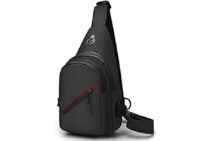 Selighting Taktisch Brusttasche Military Umhängetasche Militär Schultertasche Rucksack Crossbody Bag mit USB-Ladeanschluss und Flaschenhalter für Trekking Camping Wandern Reisen