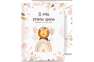 TARICOR Album Dei Ricordi Neonato, 94 Pagine Libro Nascita Bimbo, Album Nascita Bambina e Bambino, Album Fotografico per il Primo Anno fino A 5 Anni, Libro Neonato Regalo Battesimo Bimbo (Italiano)