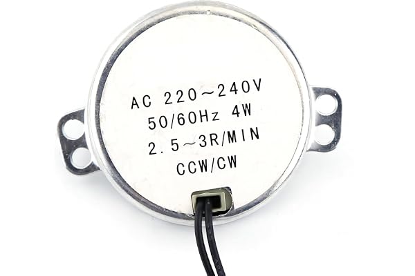 VIFER AC-motor, roterande motor, 220–240 V AC, synkronmotor, växelmotor, 4 W CW/CCW, 1 st (2,5–3 RPM)