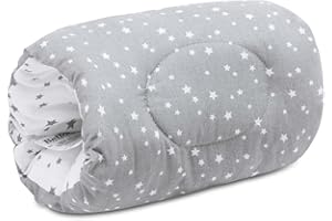 BELLOCHI GROWING IN STYLE Bellochi Piccolo Cuscino Allattamento Neonato - in Movimento - 100% Cotone - Cuscino per Braccio per Allattamento Pratico e Comodo - 24 x 18 cm - Polaris