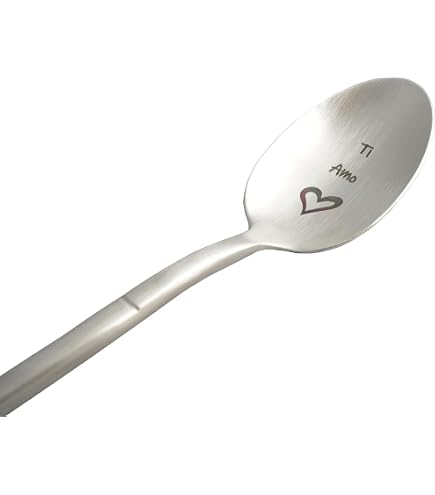 Cucchiaio Regalo "I Love You" Per Coppia – Cucchiaino Da Caffè In Acciaio Inox 304 Inciso, Lunghezza 19,1 Cm, Per Lui, Lei, Amici - 5