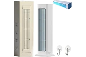CHENRI Breezamax, Breeze Max Air Cooler, Brizaac Enfriador de aire, Mini Aire Acondicionado Portatil Con 3 velocidades, Ventilador de refrigeración sin taladros para dormitorio u oficina (Blanco)