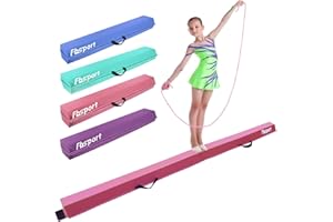 FBSPORT 240/270/300 cm Schwebebalken Kinder Faltbarer Balken Turnen Balance Beam für Zuhause Training Klappbarer Schwebebalken Gymnastik Gymnastikbalken mit Rutschfestem Boden und Tragetasche