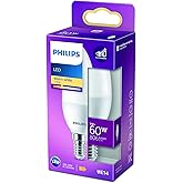 Philips LED 60W B38 E14 Mum Tipi Sarı Işık Dim Edilmez Ampul Tekli Paket