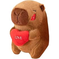 Peluche Capybara Kawaii Avec Chapeau D'anniversaire – Doudou 25 Cm Tout Doux – Cadeau Fille Garçon