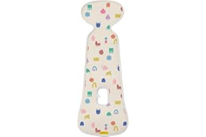 AeroMoov - Assise Air Layer - Evite à Votre Enfant de transpirer - Le siège-Auto ou la Poussette - Coton Bio - Groupe 1 - Funny Shapes