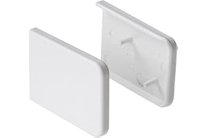 EUROCELL Short Window Cill Capping End Caps (Pair) - White
