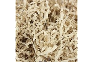 Emartbuy Light Brown Shredded Paper 500 grams – Soft Tissue Gift Filling for Hampers, Packaging & Crafting | Lightweight Crinkle Paper for Gift Boxes, Baskets, Parcels & Decorations